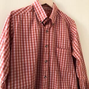 Antigua Button Down Shirt Orange Size M